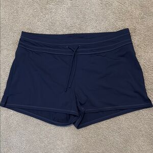 Athleta Blue Athletic Shorts Performance Fit